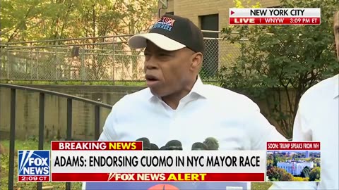 New York City Mayor Eric Adams endorses Andrew Cuomo in the mayoral race