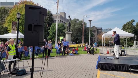 2025 09 27 Queens Pk Toronto rally, speech #4 Derek Sloan, Leader of the Ontario Party