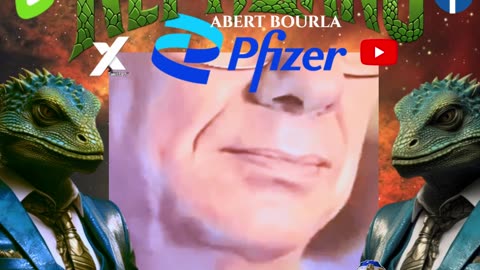 REPTILIAN CEO of PFIZER Albert Bourla could not help itself during Interview.