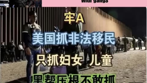 The U.S. arrests illegal immigrants, only targeting women and children