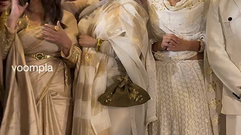 mahima chaudhry and rekha seen posing for the cams at the special screening of her movie