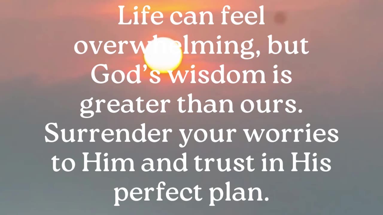 Trust in the Lord :)