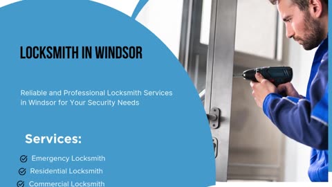 Reliable and Professional Locksmith Services in Windsor for Your Security Needs