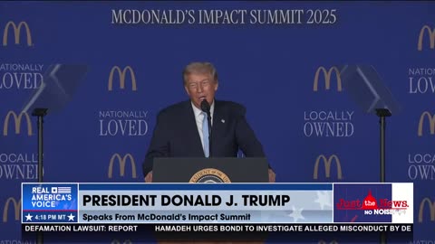 TRUMP AT THE MCDONALD’S IMPACT SUMMIT