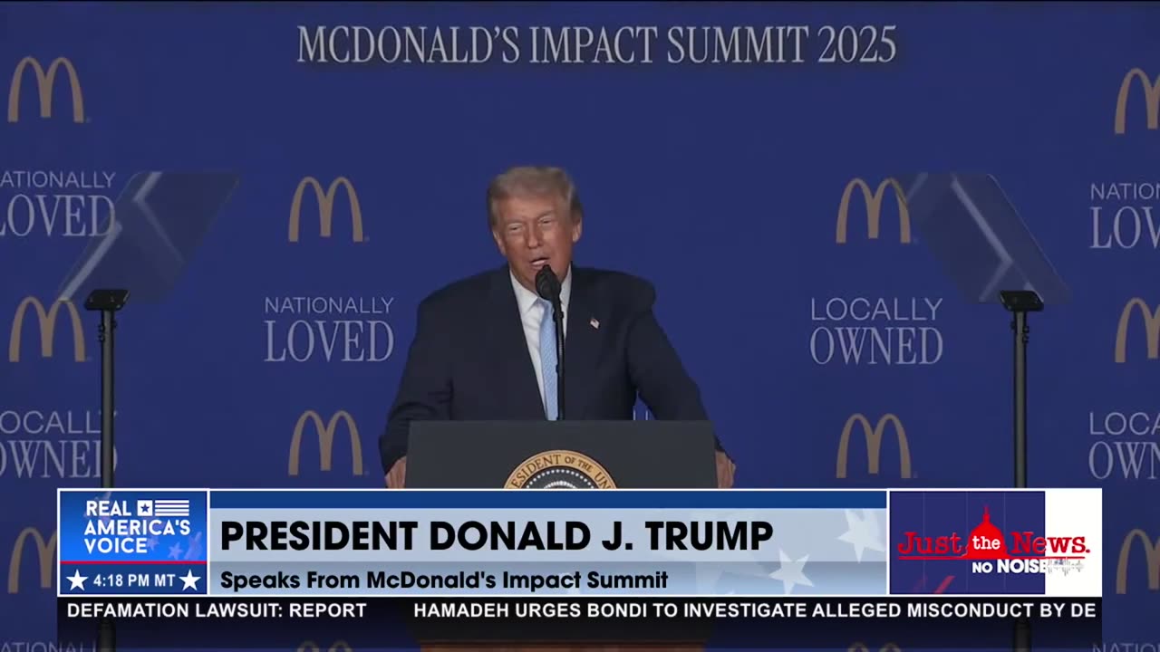 TRUMP AT THE MCDONALD’S IMPACT SUMMIT