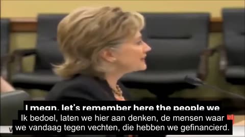 Hillary Clinton over het opkomen van terroristische bewegingen, die men zelf eerder financierde...