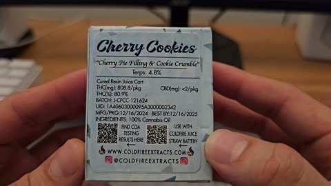 Coldfire cherry cookies