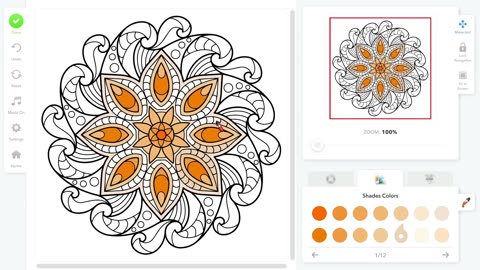 Coloring Book for adults - mandala 2