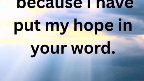 Psalm 119 Part 10 "Let your tender mercies come to me,"