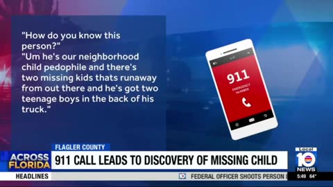 A Flagler County, Florida man is going viral after tracking down a child predator