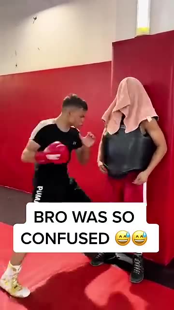 His reaction. 😅😂