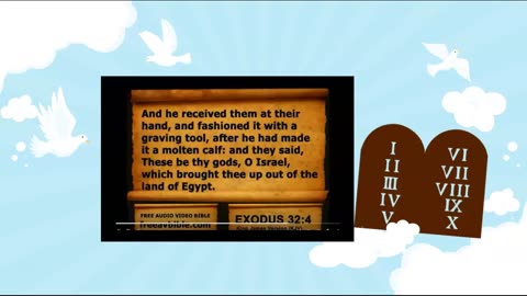 Audio Bible with KJV text Exodus Chapter 32