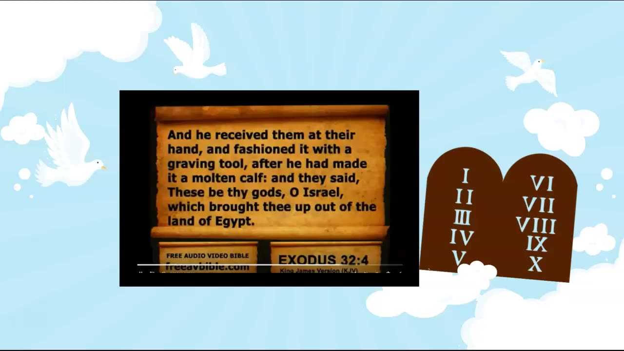 Audio Bible with KJV text Exodus Chapter 32