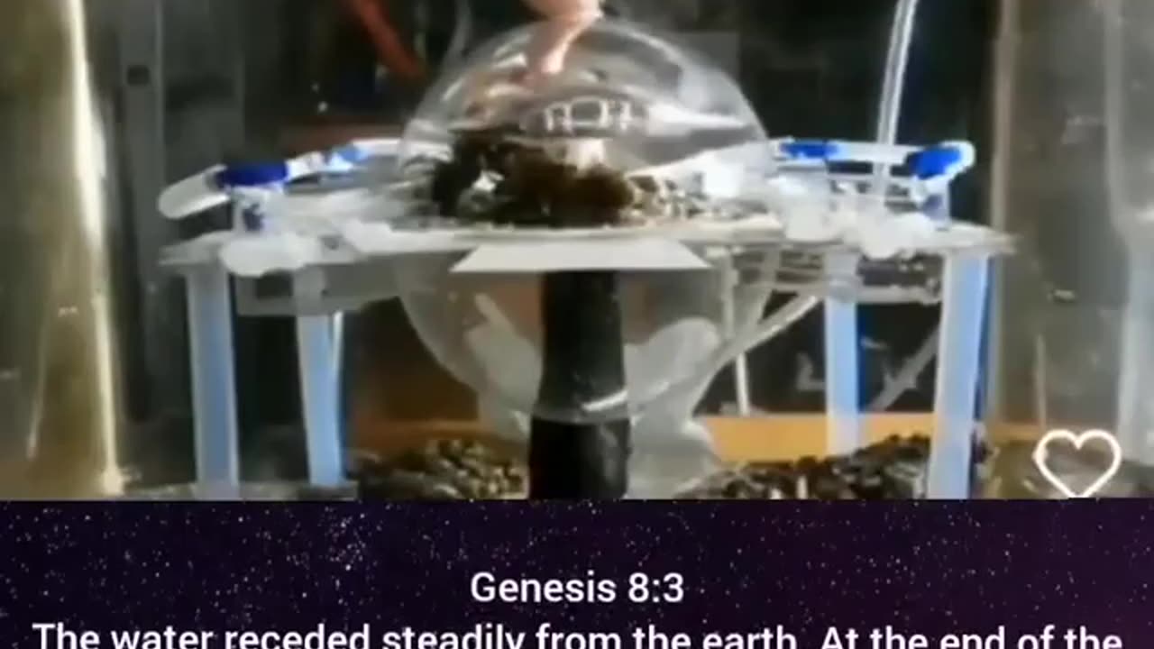 biblical model of the waters above and the waters below.