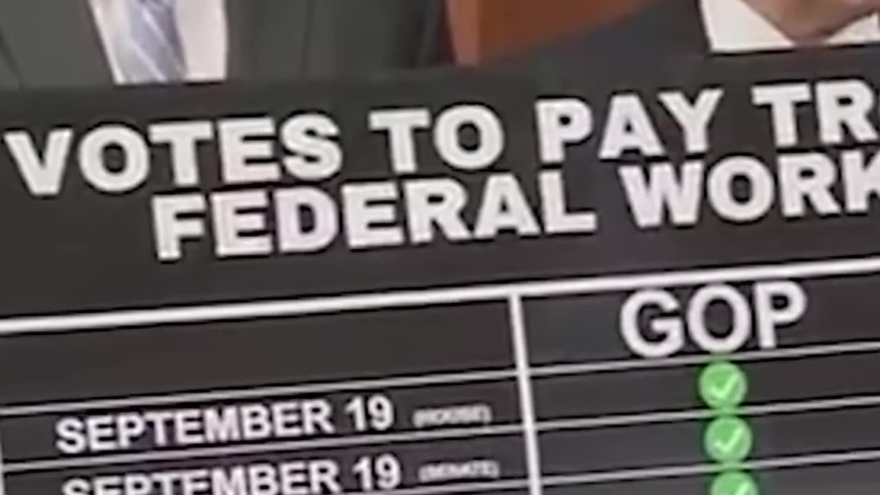 House Speaker Mike Johnson blamed #Democrats for the ongoing government shutdown,