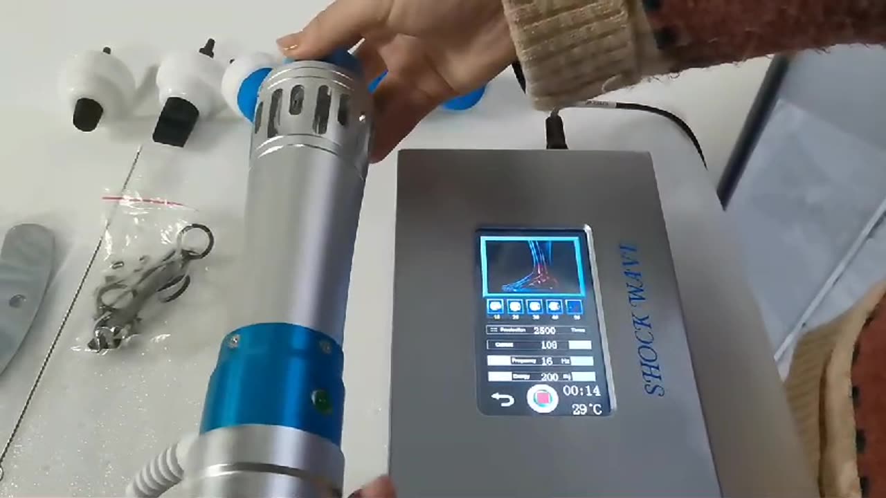 SW 18 Shockwave Therapy Device Portable Touch Screen Model Digital for Physiotherapy and ED Therapy