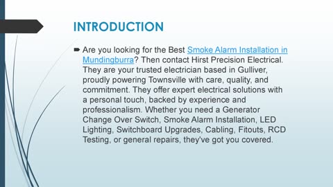 Best Smoke Alarm Installation in Mundingburra