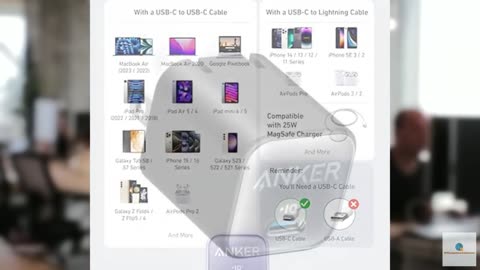 Anker Nano Charger, USB C GaN Charger 30W, PIQ 3.0 Foldable PPS Fast Charger for