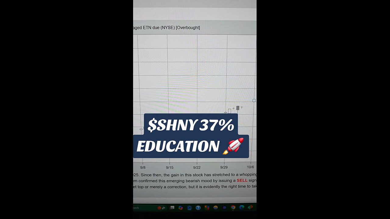 $SHNY 37% 🚀