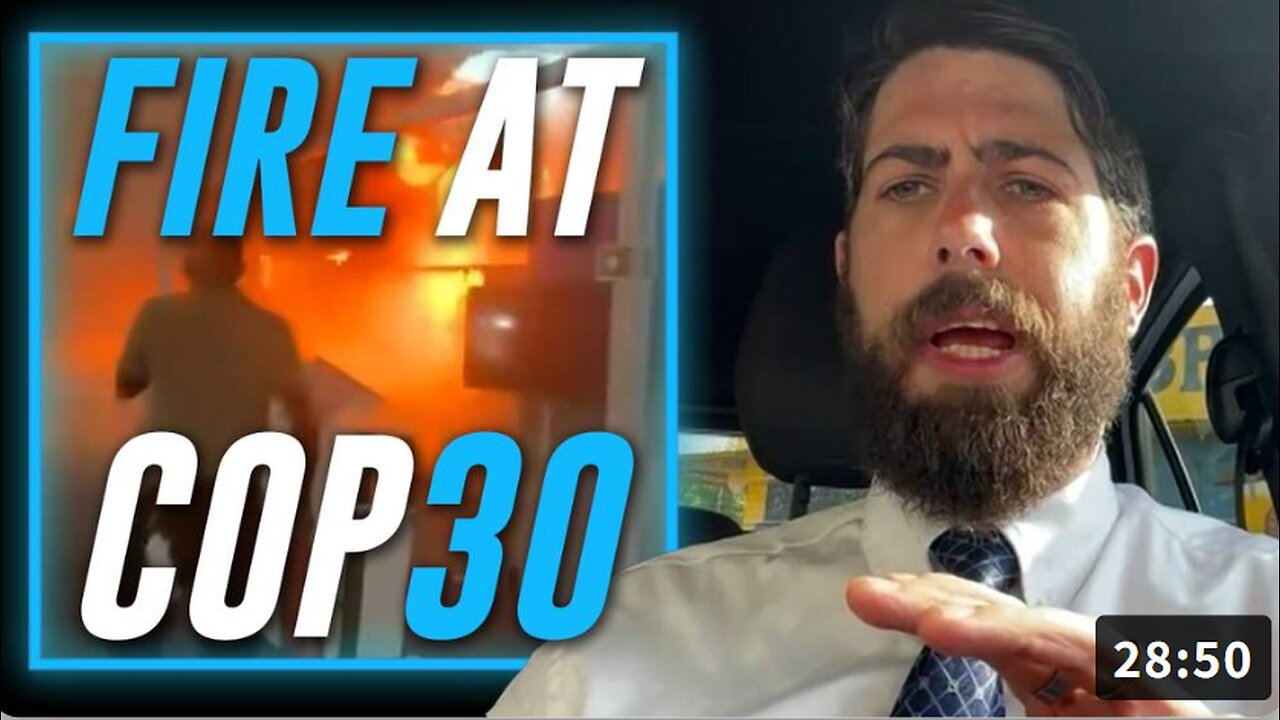Fire Breaks Out At UN's COP30 & Forces Evacuation - Alex Newman Joins Alex Jones