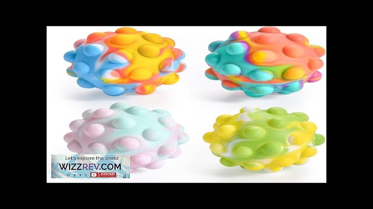 Pop It BallEaster Basket Stuffers 3D SiliconeAnti-Anxiety Squeeze Sensory Toy for Kids Review