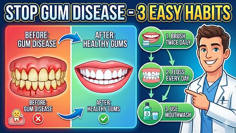 Stop Gum Disease – 3 Easy Habits