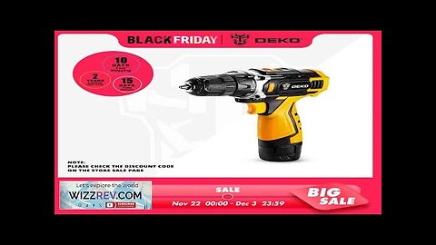 DEKO Cordless Drill 12V 16V 20V Mini Wireless Power tools DC Lithium-Ion Review