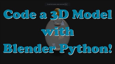 Make a 3D Glass Bottle with Blender Python - Display It on Your Website!