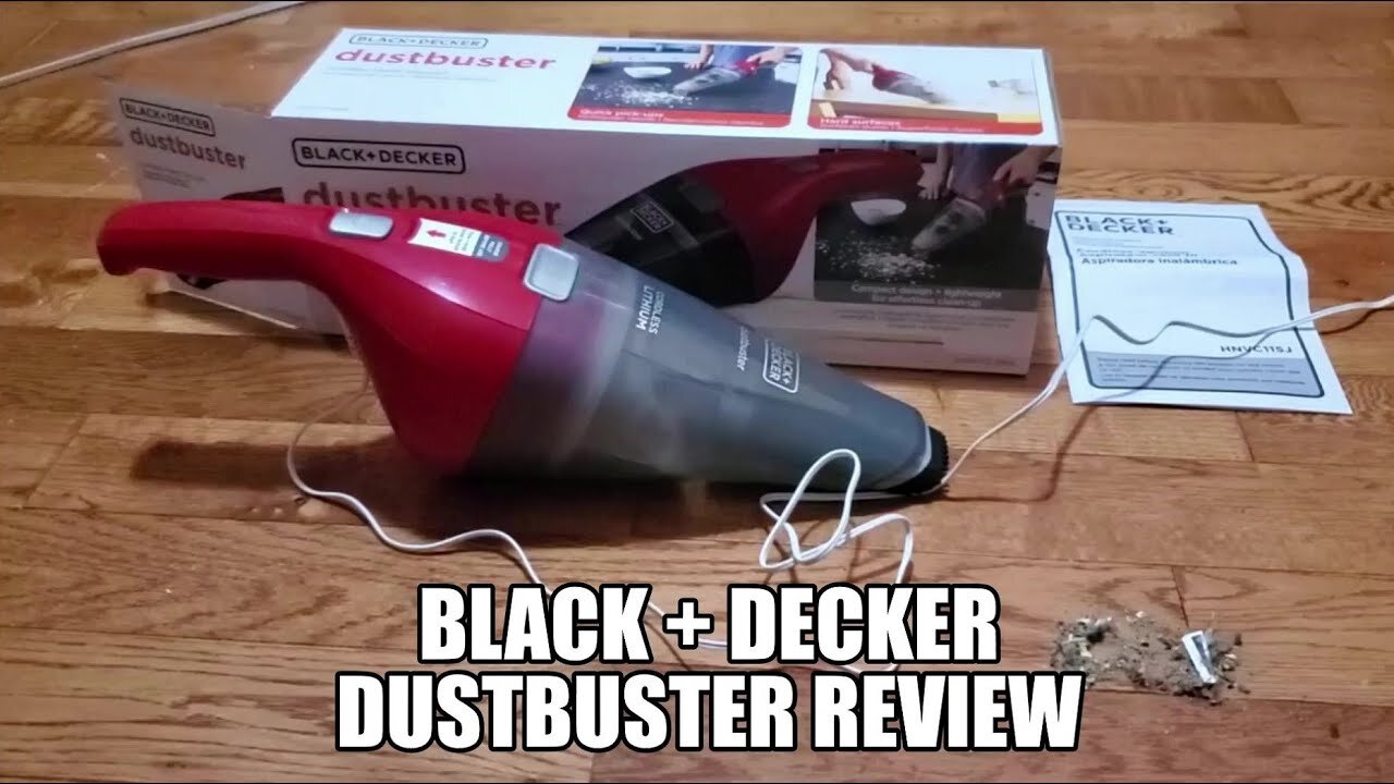 Black & Decker Lithium Dustbuster Cordless Handheld Vacuum Model HNVC115JB06 Review