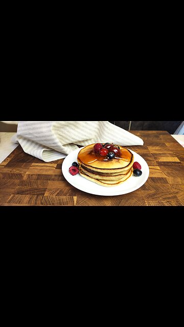 The Fluffiest Pancakes You'll Ever See 🥞✨ #shorts #asmr