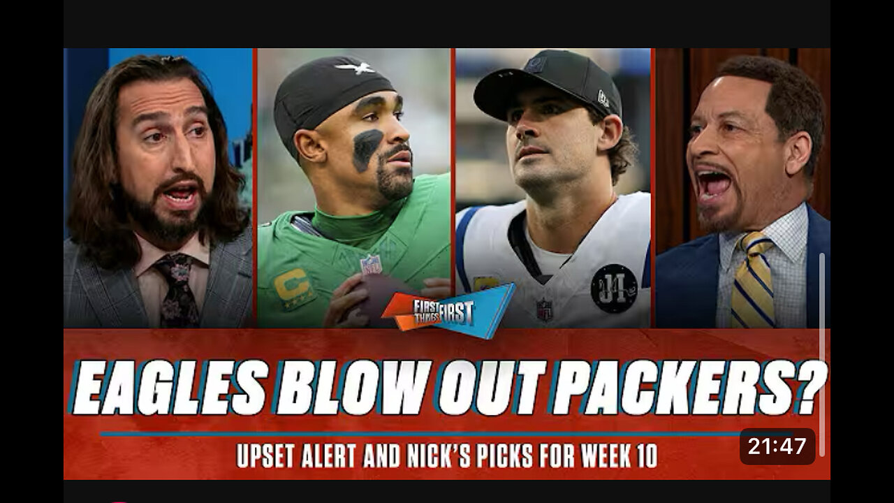 First things first: Eagles vs Packers “not even close”