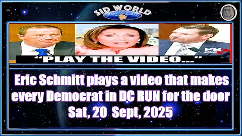 Eric Schmitt plays a video that makes every Democrat in DC RUN for the door