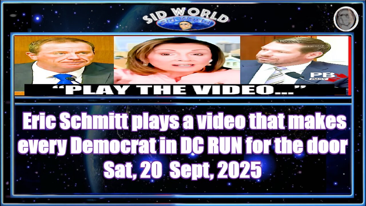 Eric Schmitt plays a video that makes every Democrat in DC RUN for the door