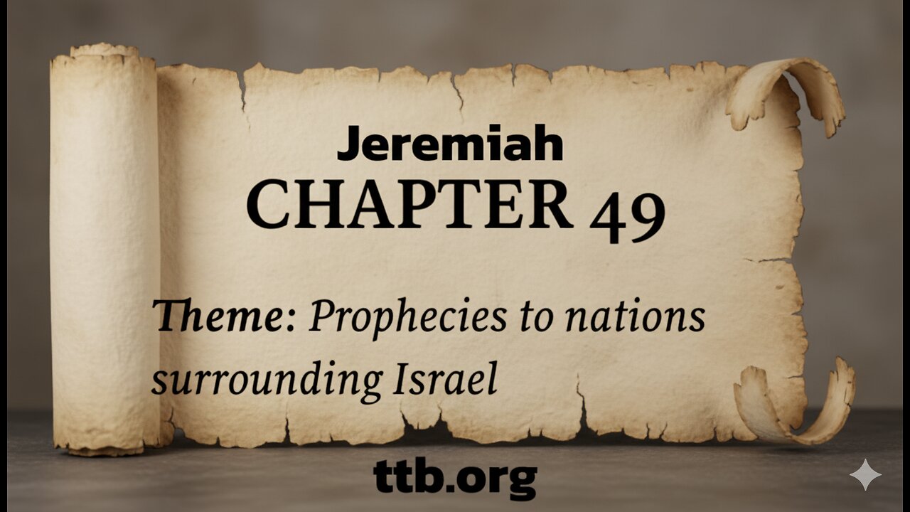 Jeremiah Chapter 49 (Bible Study)