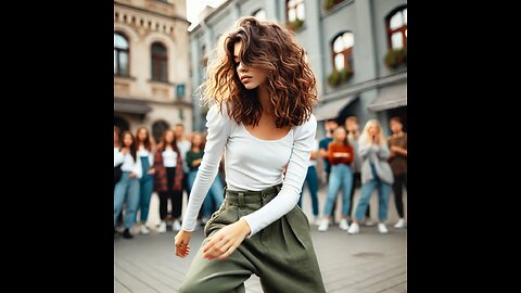 A Girl Dancing in the Street