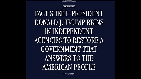 2/18/2025 - Trump signed Power back to the People! Proposed $5000 to tax payers! Much more!