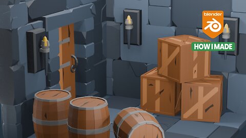 How did I make stylized low-poly medieval props?