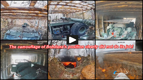 Kharkiv region: Russian FPV drones they burn two Bohdana 2S22 howitzers