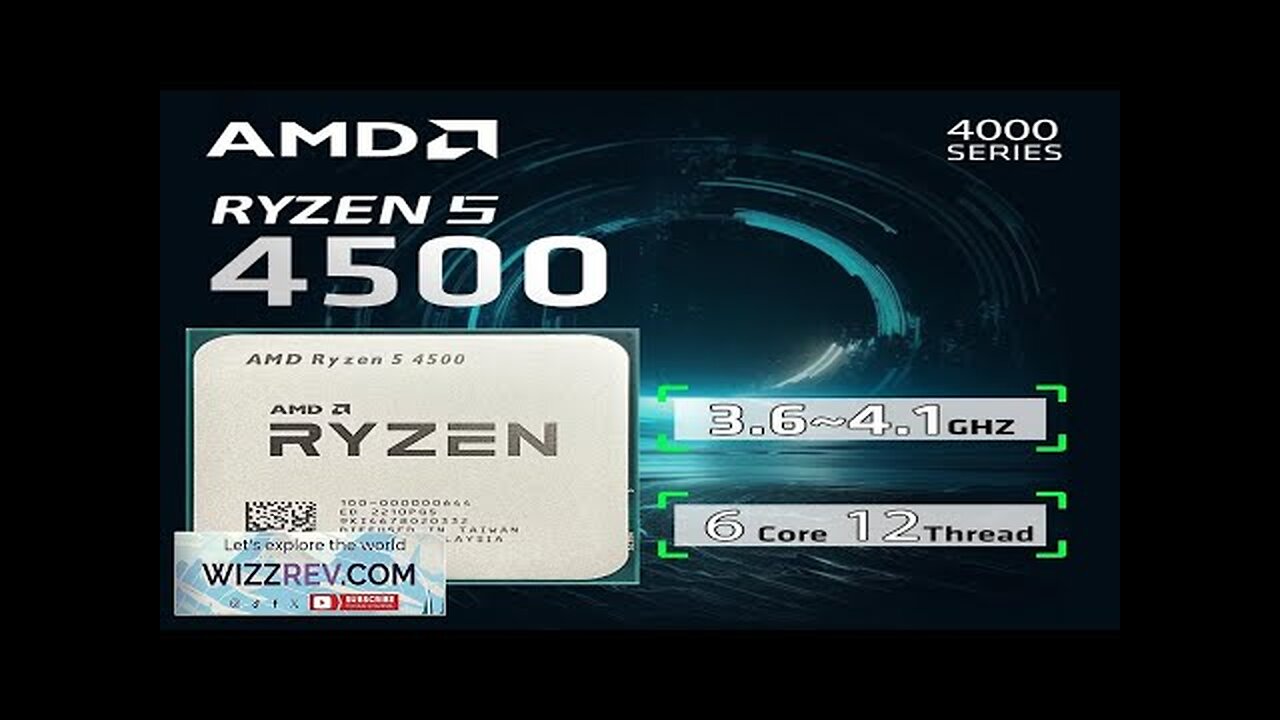 AMD Ryzen 5 4500 CPU R5 4500 100% Brand Gaming Processor 6-Core Review