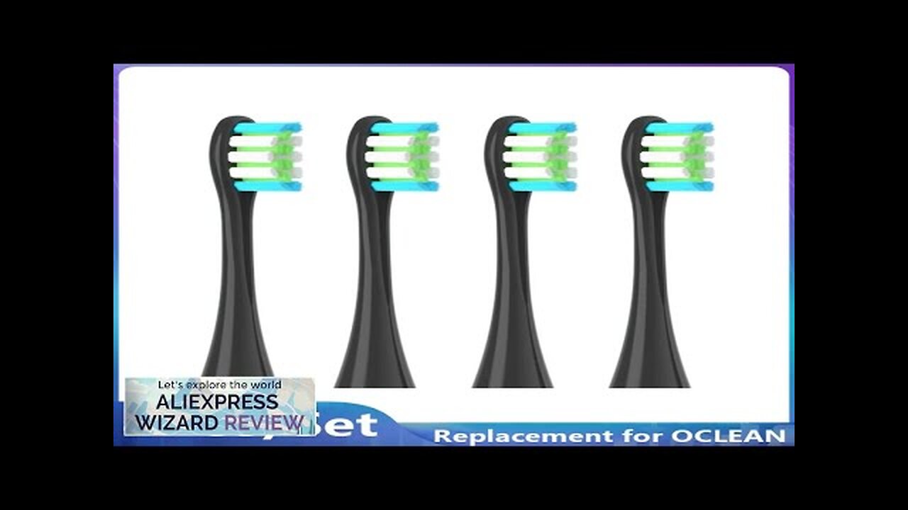 4pcs/6pcs Brush Heads for Oclean Electric Toothbrushes Universal Vacuum Sealed Packaged Review