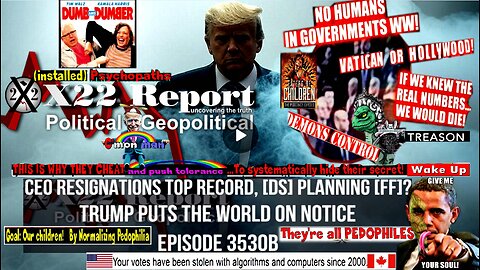 Ep 3530b - CEO Resignations Top Record, [DS] Planning [FF]? Trump Puts The World On Notice