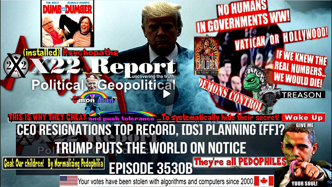 Ep 3530b - CEO Resignations Top Record, [DS] Planning [FF]? Trump Puts The World On Notice