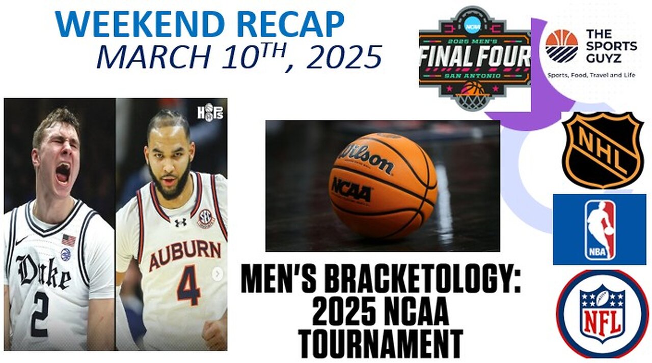 NCAA Basketball Playoffs Kickoff - Weekend Recap - March 10th 2025