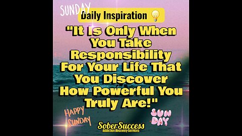 🗣You Are Responsible For Your Success, Take Action‼️💪 #DailyInspiration #MorningQuote #SoberCoach