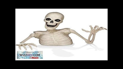 35" Groundbreaking Pumpkin Skeleton Creepy Outdoor Halloween Decorations for Yard Review