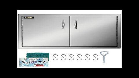 VEVOR Outdoor Kitchen Access 34" x 19" Wall Construction Stainless Steel Flush Review