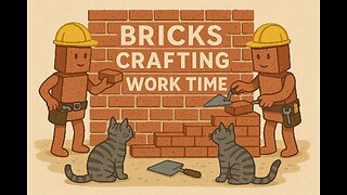 Bricks Crafting Work Time concrete painting