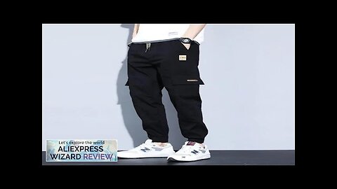 Casual Drawstring Pocket Cargo Men's Pants Clothing Summer Autumn Outdoor England Style Review