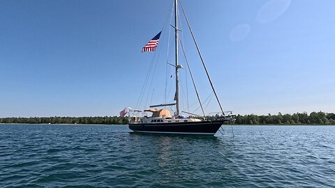 Little Sailing from Tawas Bay to Presque Isle Harbor on Lake Huron in July, '25