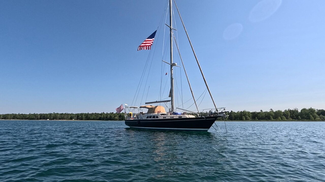 Little Sailing from Tawas Bay to Presque Isle Harbor on Lake Huron in July, '25